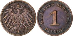 World Coins - GERMANY - EMPIRE, Wilhelm II, Pfennig, 1904, Berlin, Copper, , KM:10