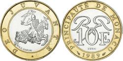 World Coins - Coin, Monaco, Rainier III, 10 Francs, 1989, ESSAI, , Bi-Metallic