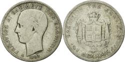 World Coins - Coin, Greece, George I, Drachma, 1883, Paris, , Silver, KM:38