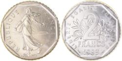 World Coins - Coin, France, Semeuse, 2 Francs, 1983, Paris, FDC, , Nickel, KM:942.1