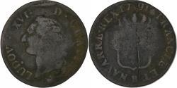 World Coins - France, Louis XVI, Sol, 1791, Rouen, 2nd semestre, Copper, , Gadoury:350