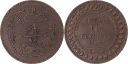 World Coins - Coin, Tunisia, 10 Centimes, 1914