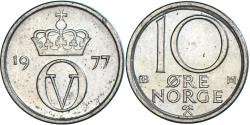World Coins - Coin, Norway, 10 Öre, 1977
