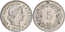 World Coins - Switzerland, 5 Rappen, 1958, Bern, Copper-nickel, , KM:26