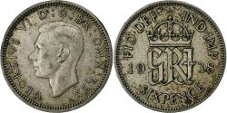 World Coins - Great Britain, George VI, 6 Pence, 1938, Silver, , KM:852
