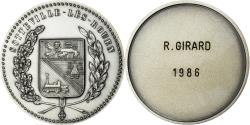 World Coins - France, Medal, Ville de Sotteville-lès-Rouen, 1986, Silvered bronze,