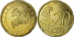 World Coins - Monaco, 20 Euro Cent, 2002, , Brass, KM:171