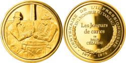 World Coins - France, Medal, Arts & Culture, Les Joueurs de cartes de Paul Cezanne,
