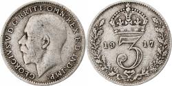 World Coins - Great Britain, George V, 3 Pence, 1917, , Silver, KM:813