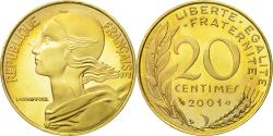 World Coins - Coin, France, Marianne, 20 Centimes, 2001, Paris, , Aluminum-Bronze