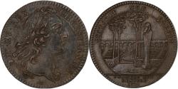 World Coins - France, Token, Louis XV, Chambre aux Deniers, 1748, Copper,