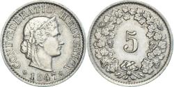 World Coins - Coin, Switzerland, 5 Rappen, 1947