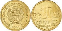 World Coins - Coin, Peru, 20 Centimos, 2004