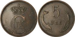 World Coins - Coin, Denmark, Christian IX, 5 Öre, 1874, , Bronze, KM:794.1
