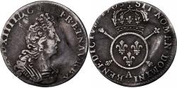World Coins - France, Louis XIV, 1/12 Ecu aux insignes, 1703, Paris, reformed, Silver