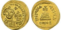 Ancient Coins - Heraclius, with Heraclius Constantine, Solidus, 613-638, Constantinople, Gold