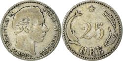 World Coins - Coin, Denmark, Christian IX, 25 Öre, 1905, Copenhagen, , Silver