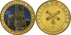 World Coins - France, Token, Cathédrale Notre Dame de Reims, 2011, Copper-nickel Aluminium