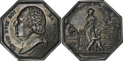 World Coins - France, Token, Louis XVIII, Les Assurances Générales à Paris, 1813, Silver