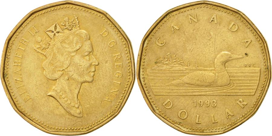 Canada, Elizabeth II, Dollar, 1993, Royal Canadian Mint, Ottawa,