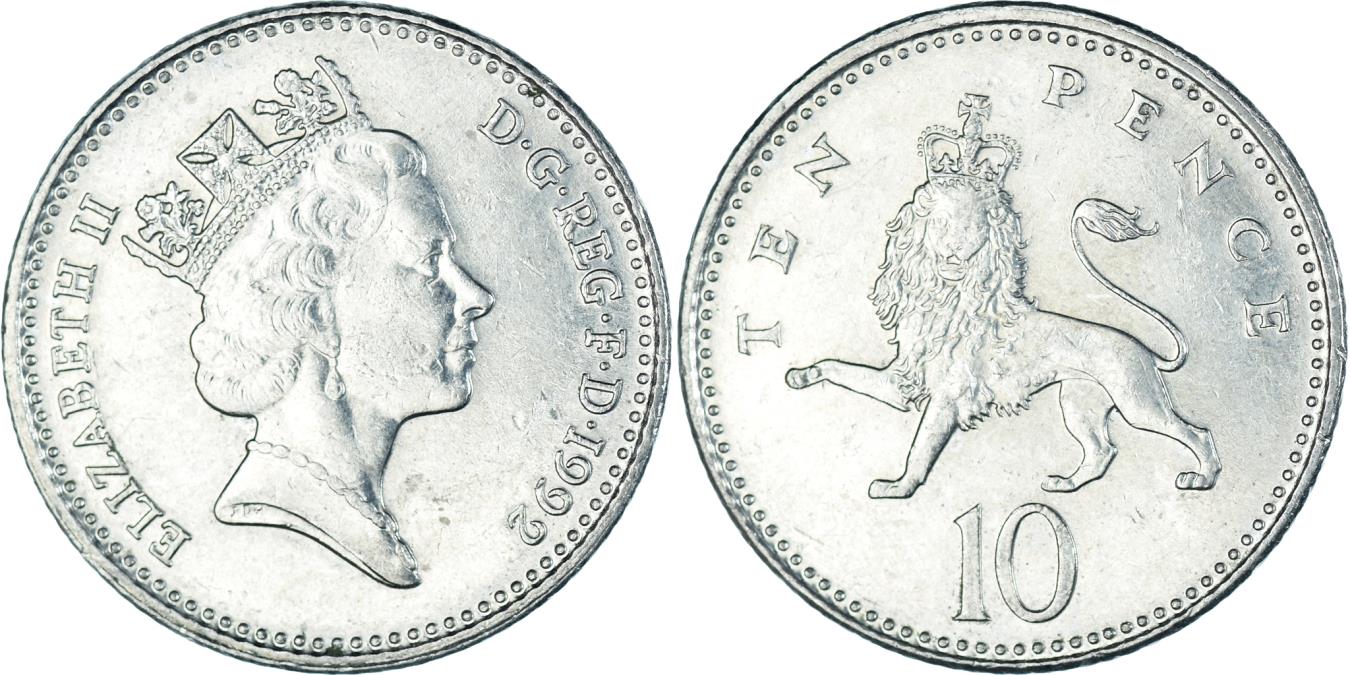 Coin Great Britain 10 Pence 1992 European Coins coin-great-britain-10-pence-1992-european-coins