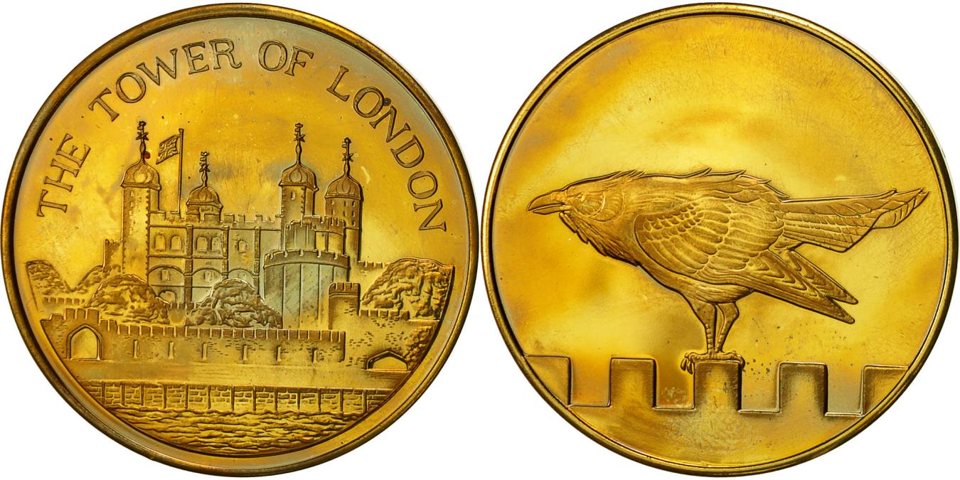 United Kingdom, Medal, The Tower of London, , Gilt Bronze