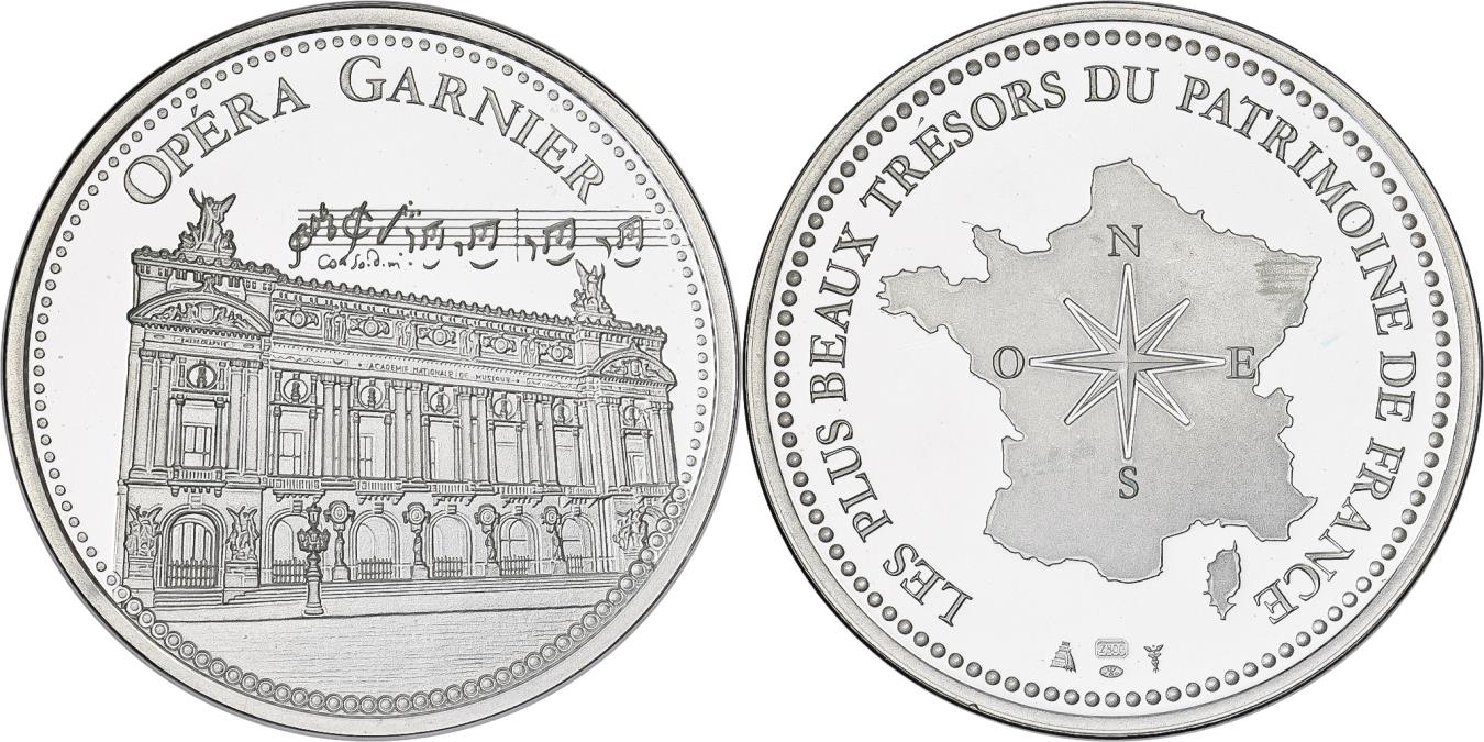 France, Medal, Opéra Garnier, Silver, | Tokens & Medals