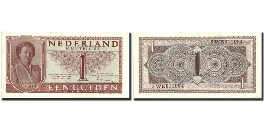 Netherlands 1 Gulden 1949 Km72 1949 08 08 Unc60 62 World Paper Money 