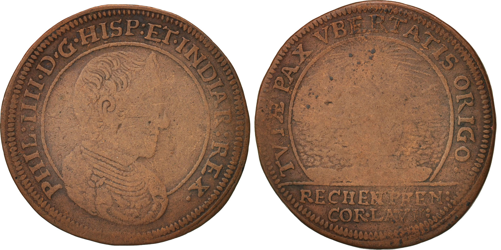 Netherlands, Token, Spanish Netherlands, Philippe IV, XVIIth Century,