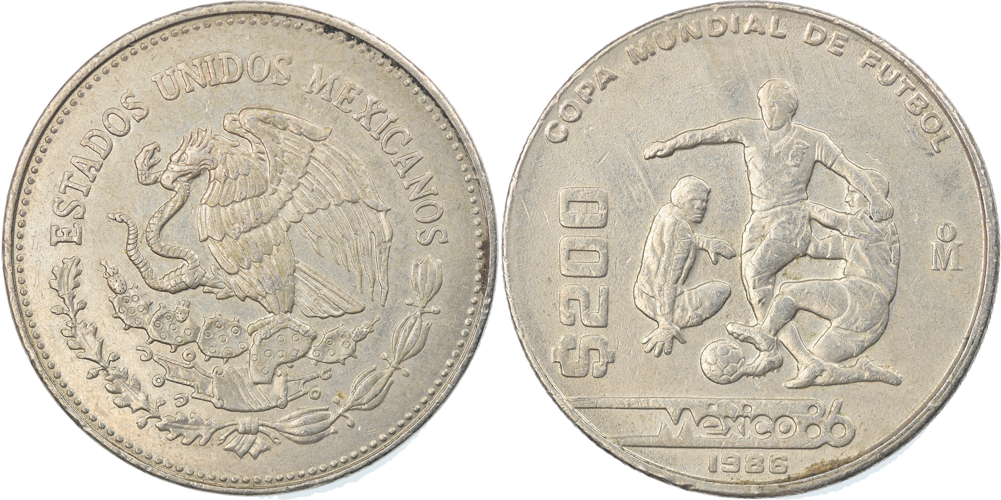 Coin, Mexico, 200 Pesos, 1986, Mexico City, , Copper-nickel, KM:525