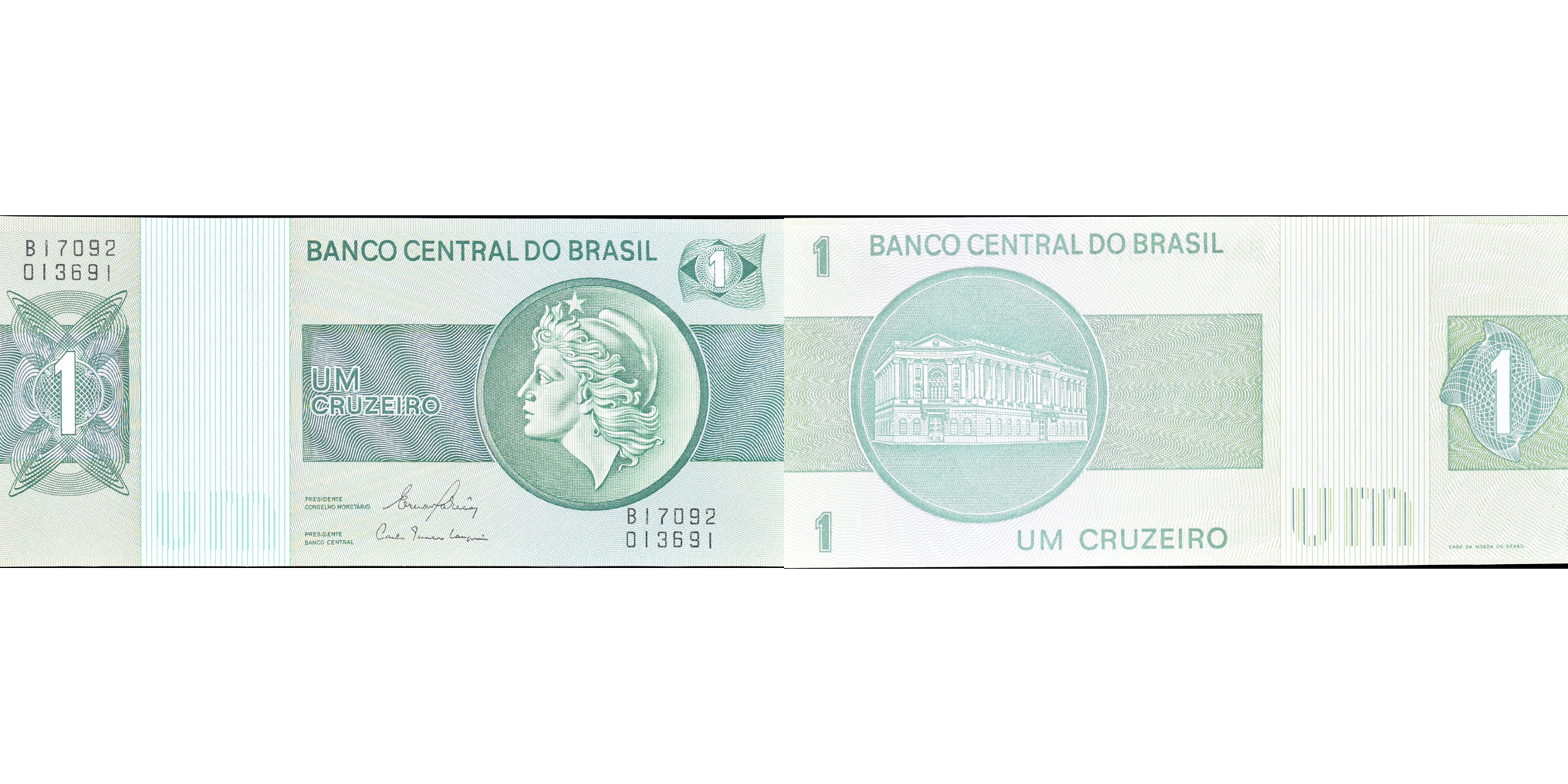 Banco Central Do Brazil 1 Cruzerio - UNC