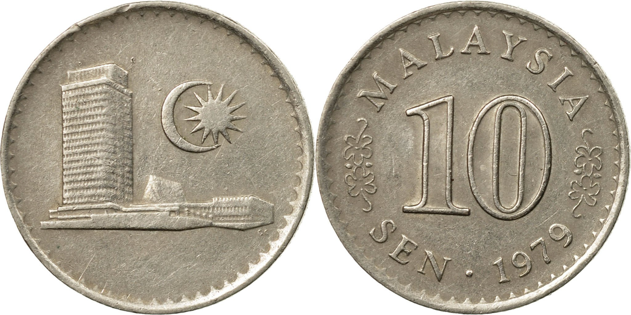 Coin, Malaysia, 10 Sen, 1979, Franklin Mint, , Copper-nickel, KM:3