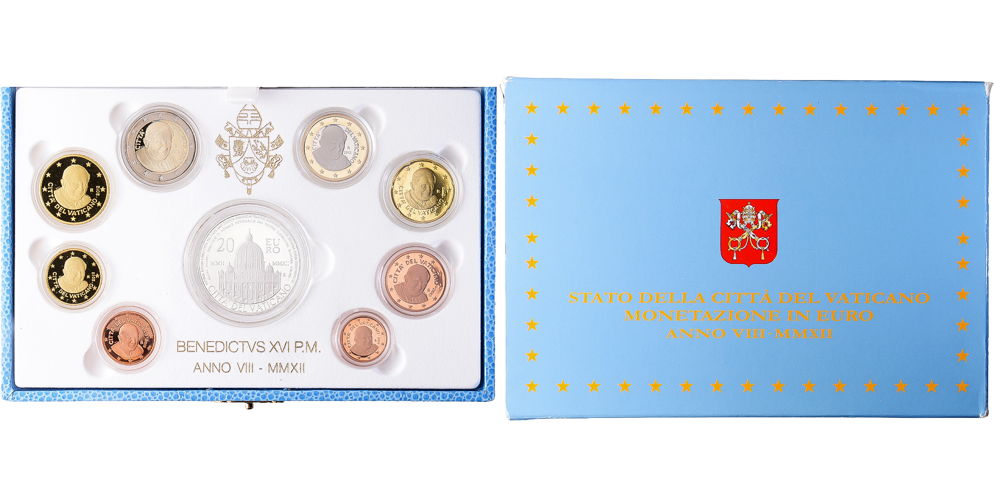 Vatican, Benedict XVI, Set 1 ct. - 20 Euro, Proof, 2012 - Anno