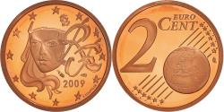 World Coins - France, 2 Euro Cent, 2009, Paris, BE, , Copper Plated Steel, Gadoury:2