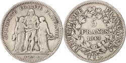 World Coins - Coin, France, Hercule, 5 Francs, 1849, Bordeaux, , Silver, KM:756.4