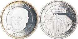 World Coins - France, Medal, Collection Panthéon, Jean Monnet, Politics, , Silver