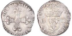 World Coins - Coin, France, Louis XIII, 1/8 Écu à la croix, 1/8 Ecu, 1612, Nantes