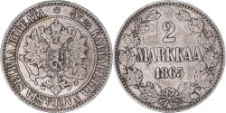 World Coins - Coin, Finland, Alexander II, 2 Markkaa, 1865, Helsinki, , Silver