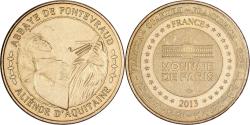 World Coins - France, Token, Abbaye de Fontevraud, 2013, Copper-nickel Aluminium, Monnaie de