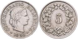 World Coins - Switzerland, 5 Rappen, 1953, Bern, Nickel, , KM:26b