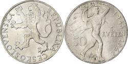 World Coins - Czechoslovakia, 50 Korun, 1948, Silver, , KM:25