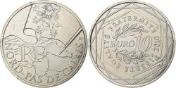World Coins - France, 10 Euro, Euros des régions, Nord-Pas De Calais, 2010, Paris, Silver