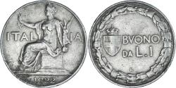 World Coins - Coin, Italy, Vittorio Emanuele III, Lira, 1922, Rome, , Nickel, KM:62