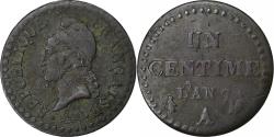 World Coins - France, Centime, Dupré, AN 7, Paris, Bronze, , Gadoury:76, KM:646