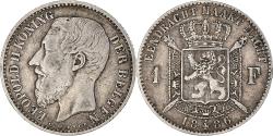 World Coins - Coin, Belgium, Leopold II, Franc, 1886, , Silver, KM:29.1