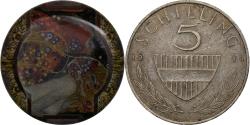 World Coins - Austria, Token, Gustave Klimt - Water Serpents II, Copper-nickel,