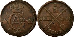 World Coins - Coin, Sweden, Gustaf IV Adolf, 1/2 Skilling, 1807, , Copper, KM:565