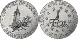 World Coins - France, Ecu, Draguignan, 40ème Foire de l'Olive, 1993, Aluminium, Cardot