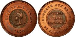 World Coins - France, Medal, Deuxième République, Révolution, Hommage aux Braves, 1848