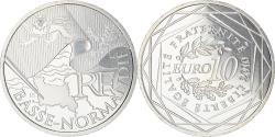 World Coins - France, 10 Euro, Basse Normandie, 2010, , Silver